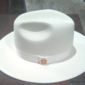 Keith James Red Fedora Hat